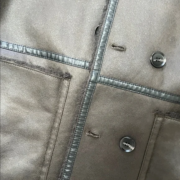 NWT Zara chocolate Brown reversable Coat - Picture 4 of 10